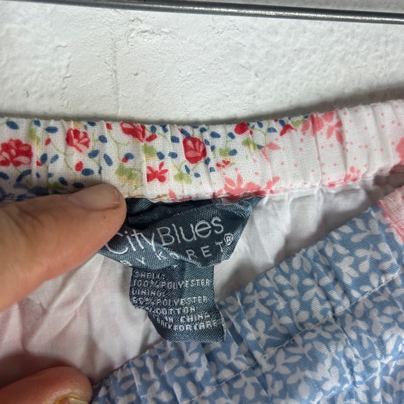 Koret ladies swing skirt pleated patchwork fairycore peasant corpcore day twee - Picture 7 of 9